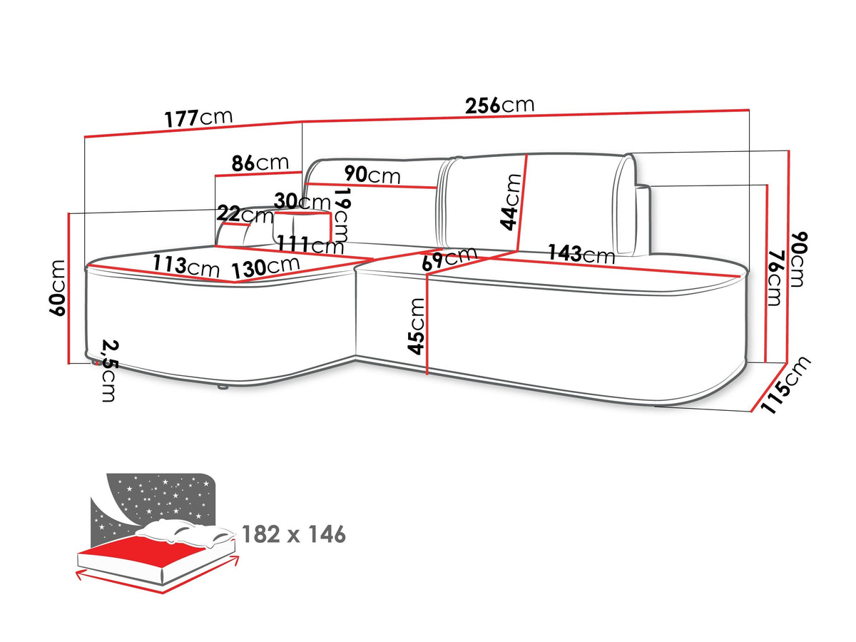 Corner sofa 608048