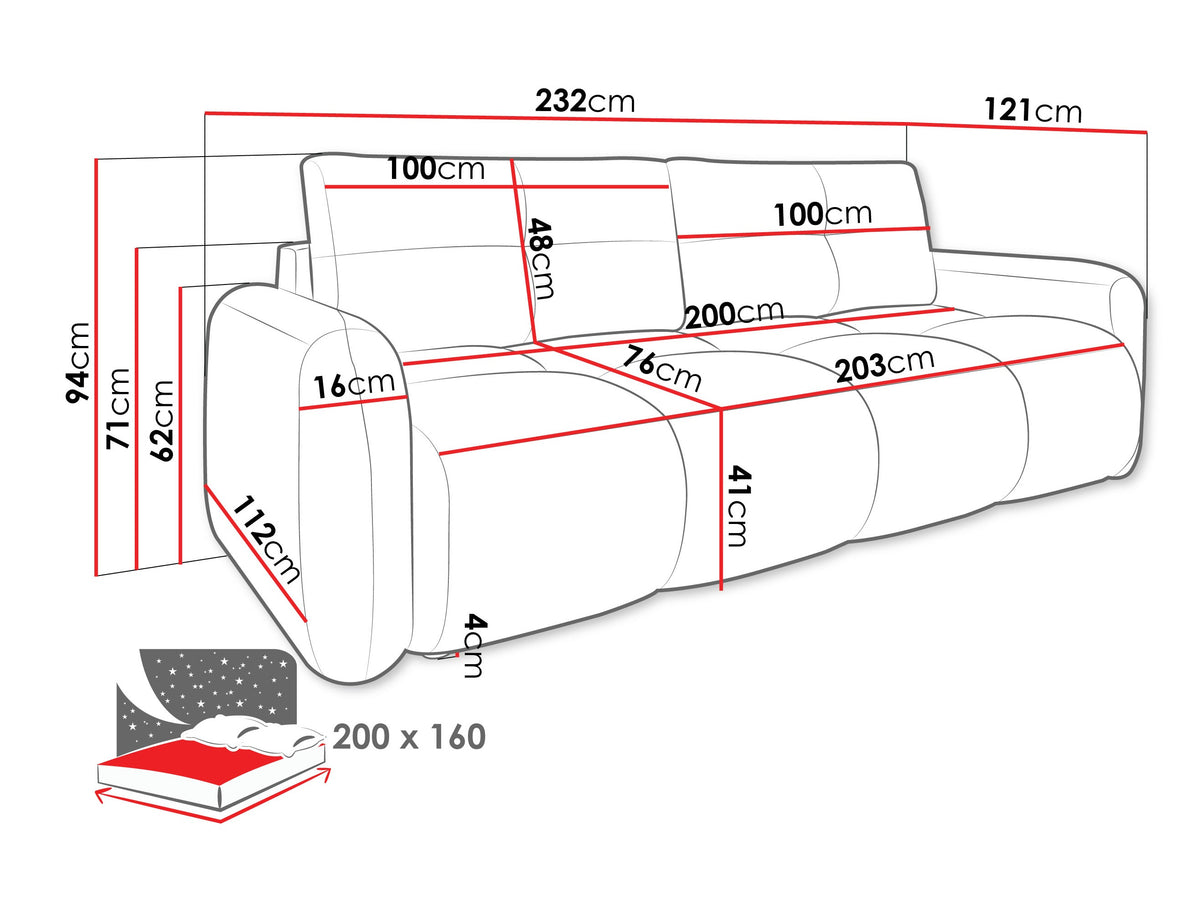 Sofa bed 609674