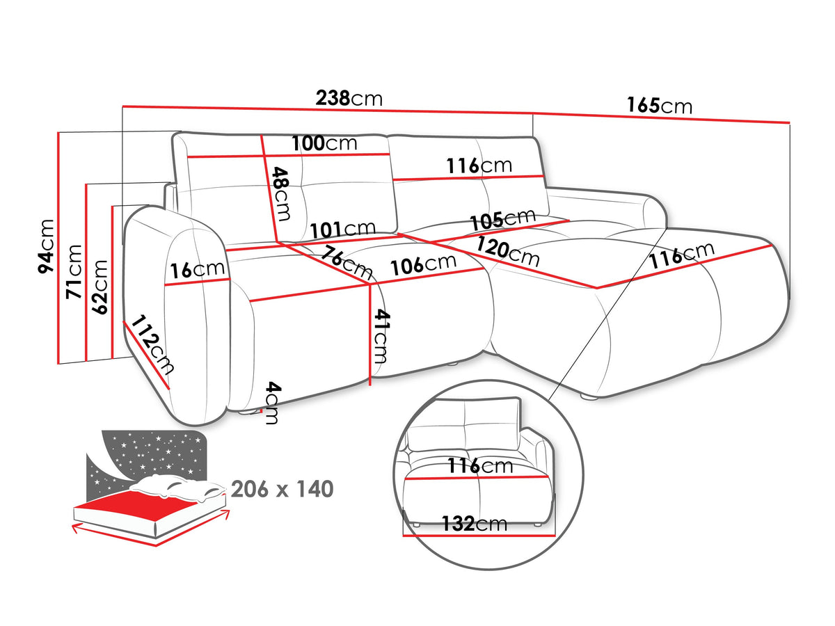Corner sofa 609705