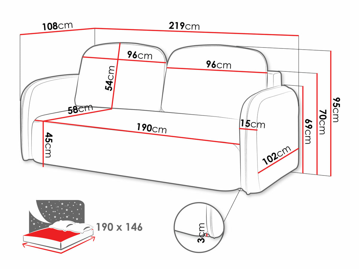 Sofa bed 596140