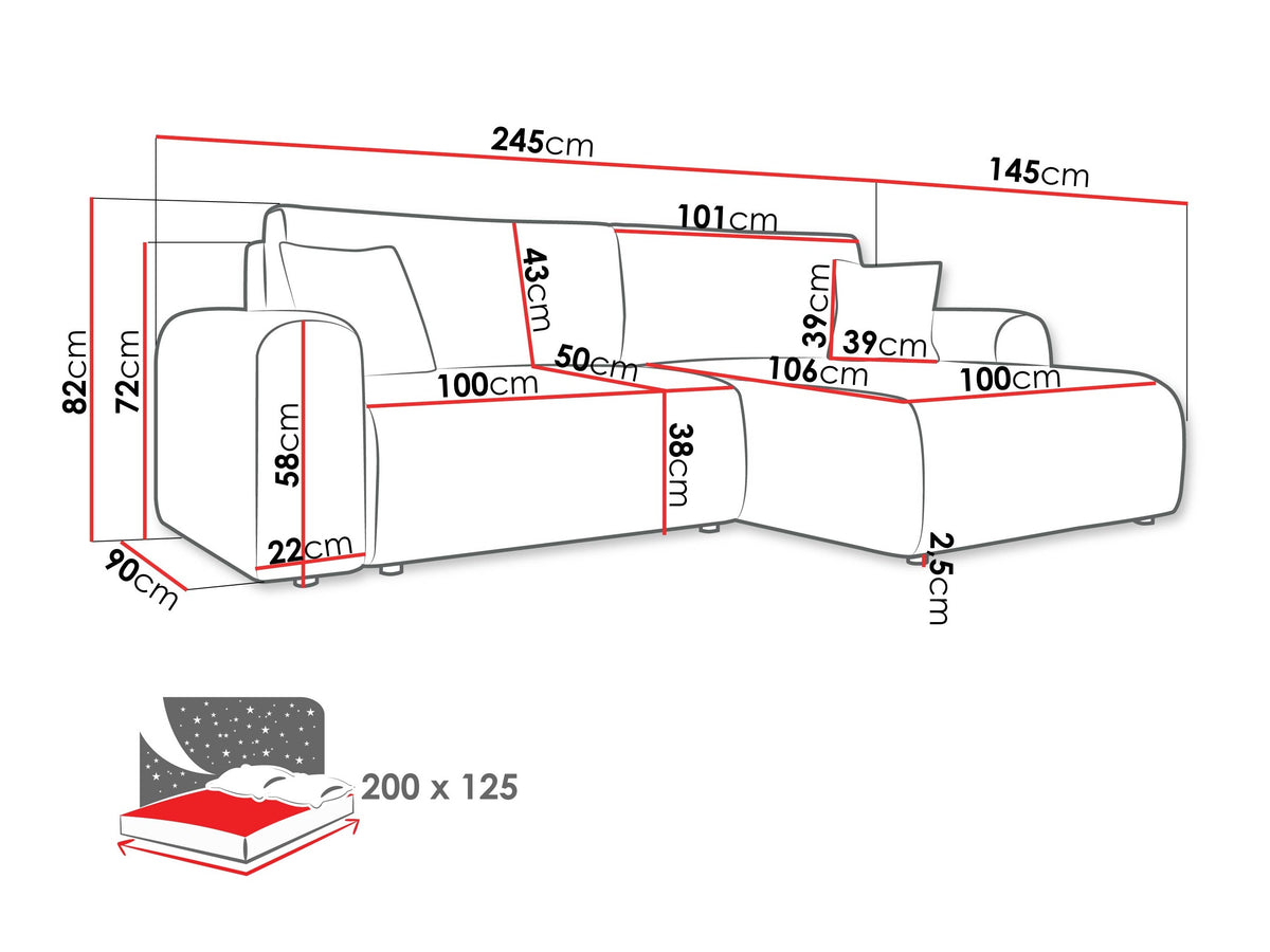 Corner sofa 611953
