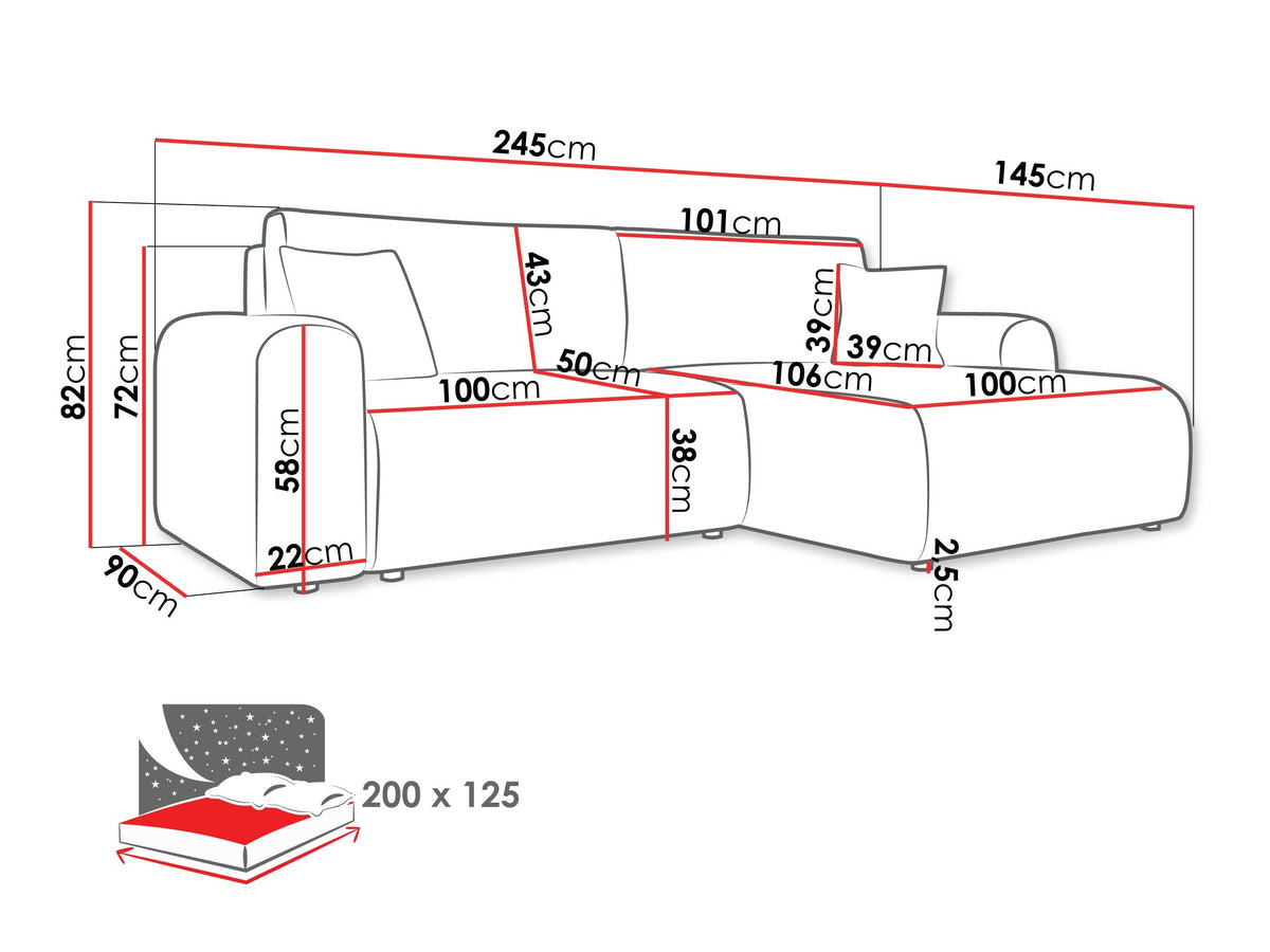 Corner sofa 611953