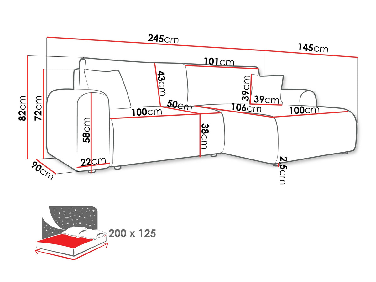 Corner sofa 611953
