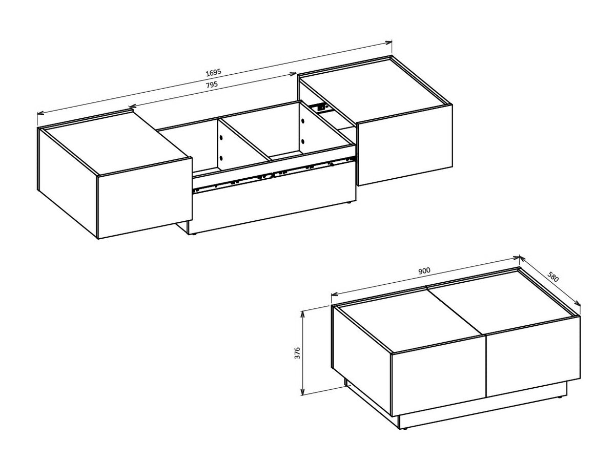 Coffee table transformer 613986
