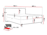 Continental bed 614659