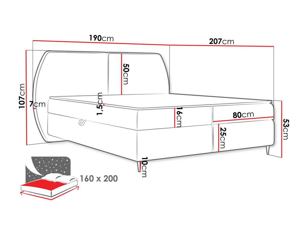 Continental bed 614829