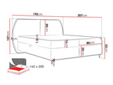 Continental bed 614829