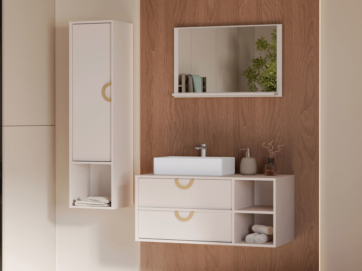 Wall-mounted bathroom cabinet for washbasin 615723
