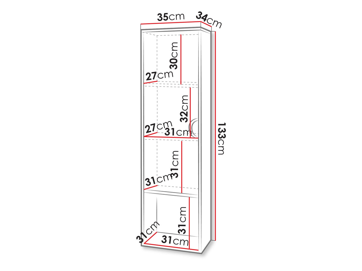 Wall-mounted bathroom cabinet 615731