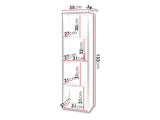Wall-mounted bathroom cabinet 615731