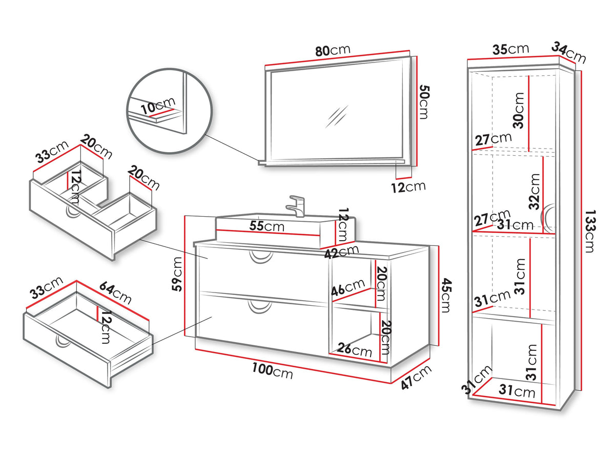 Bathroom set 615750