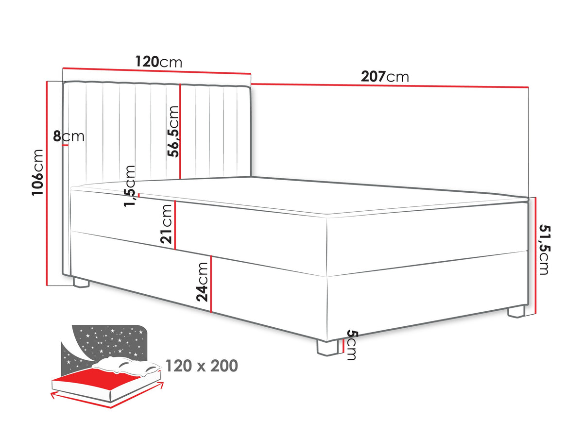 Continental bed 615765