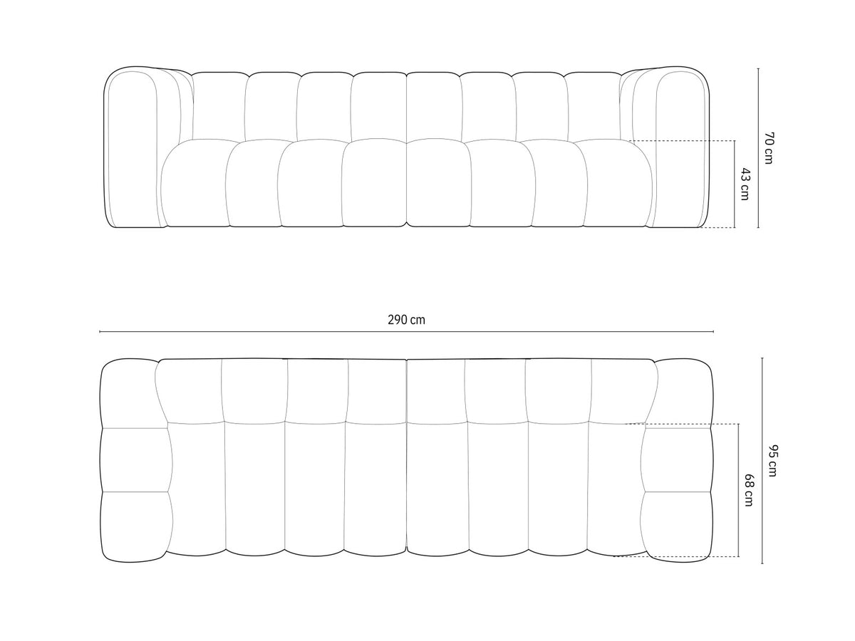 Modular sofa 592107