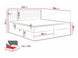 Continental bed 616711
