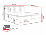 Continental bed 616711