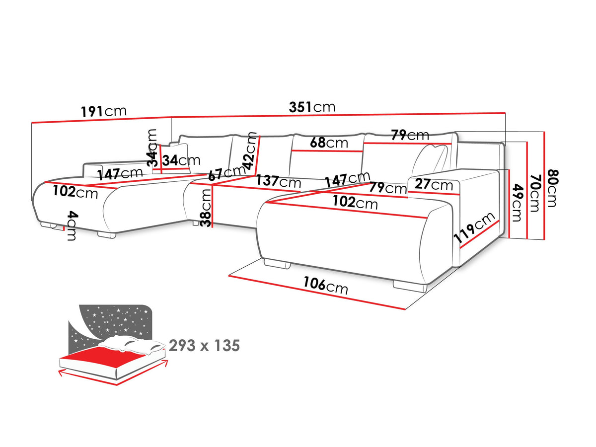 Corner sofa 616795