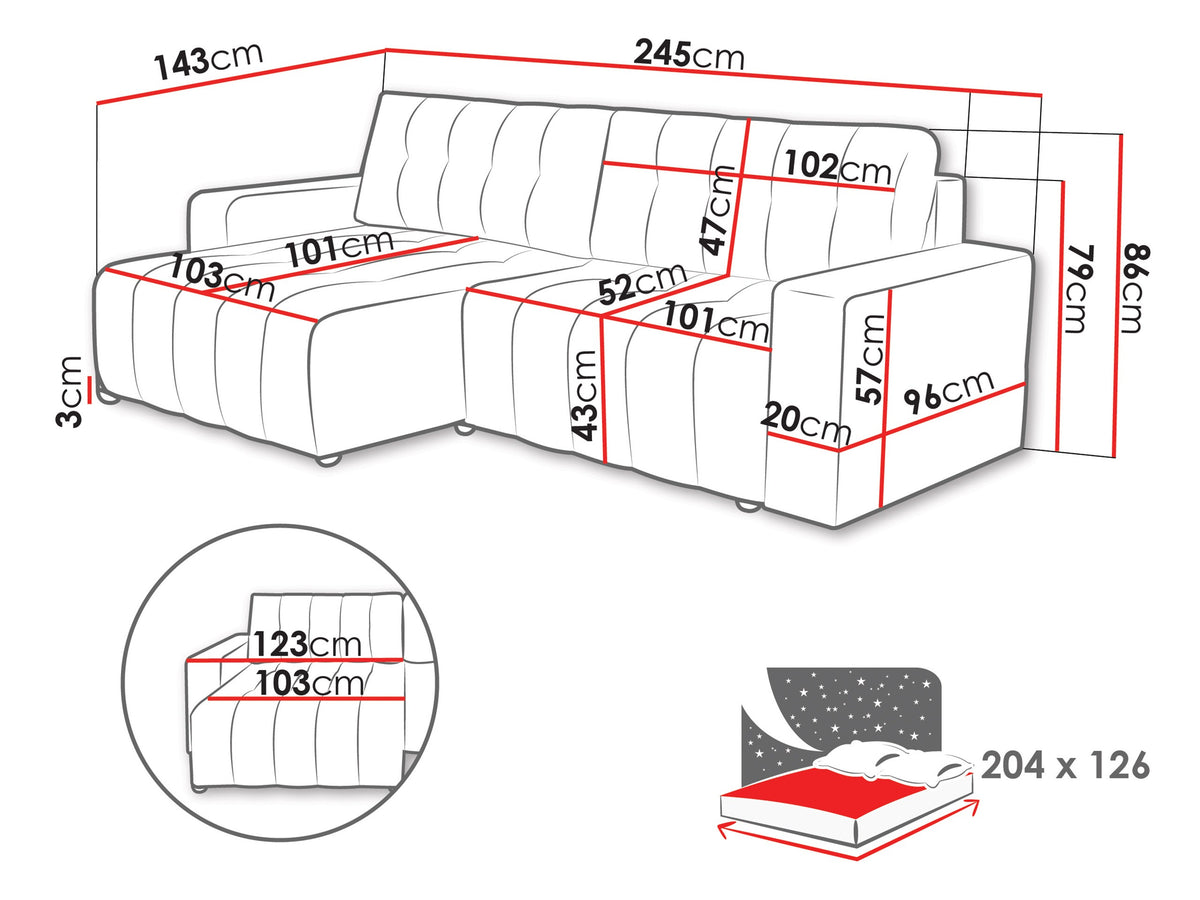 Corner sofa 616879