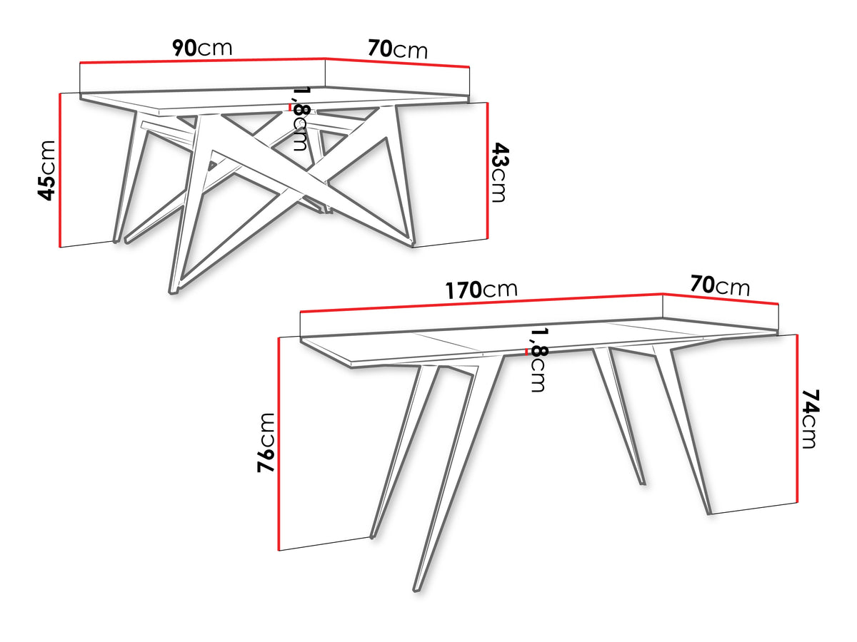 Coffee table transformer 617039