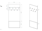 Coat rack 614036