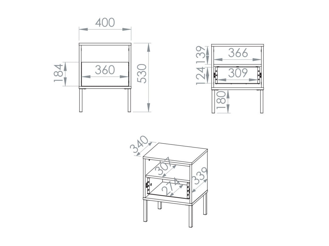 Bedside table 630002