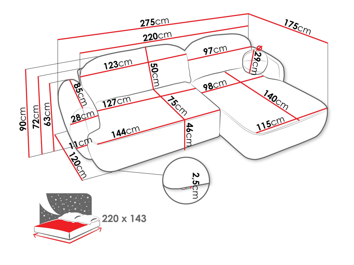 Corner sofa 572039