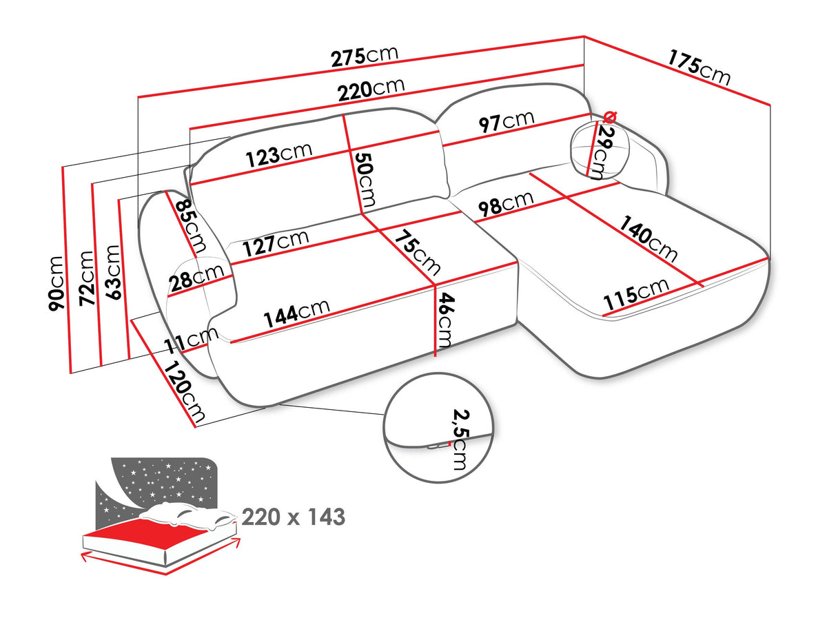 Corner sofa 572039