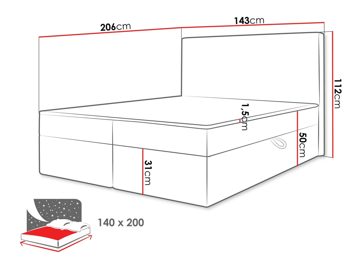Continental bed 629463