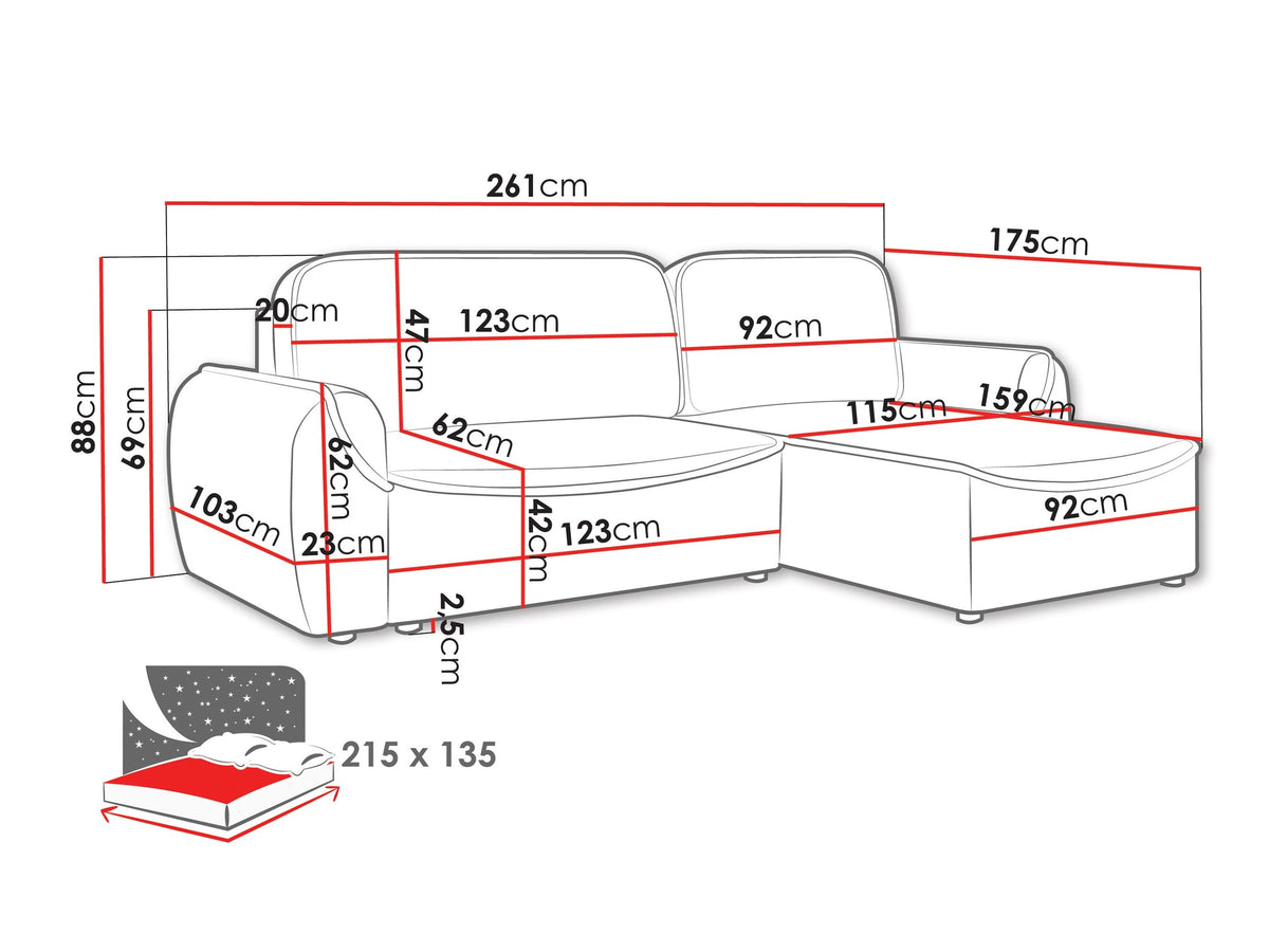 Corner sofa 632406