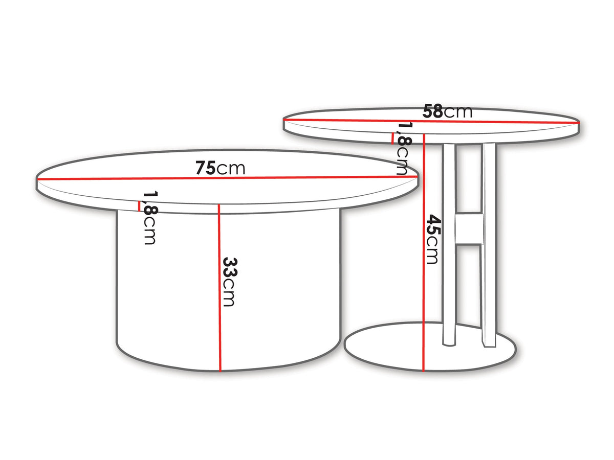 Nest of coffee tables 634185