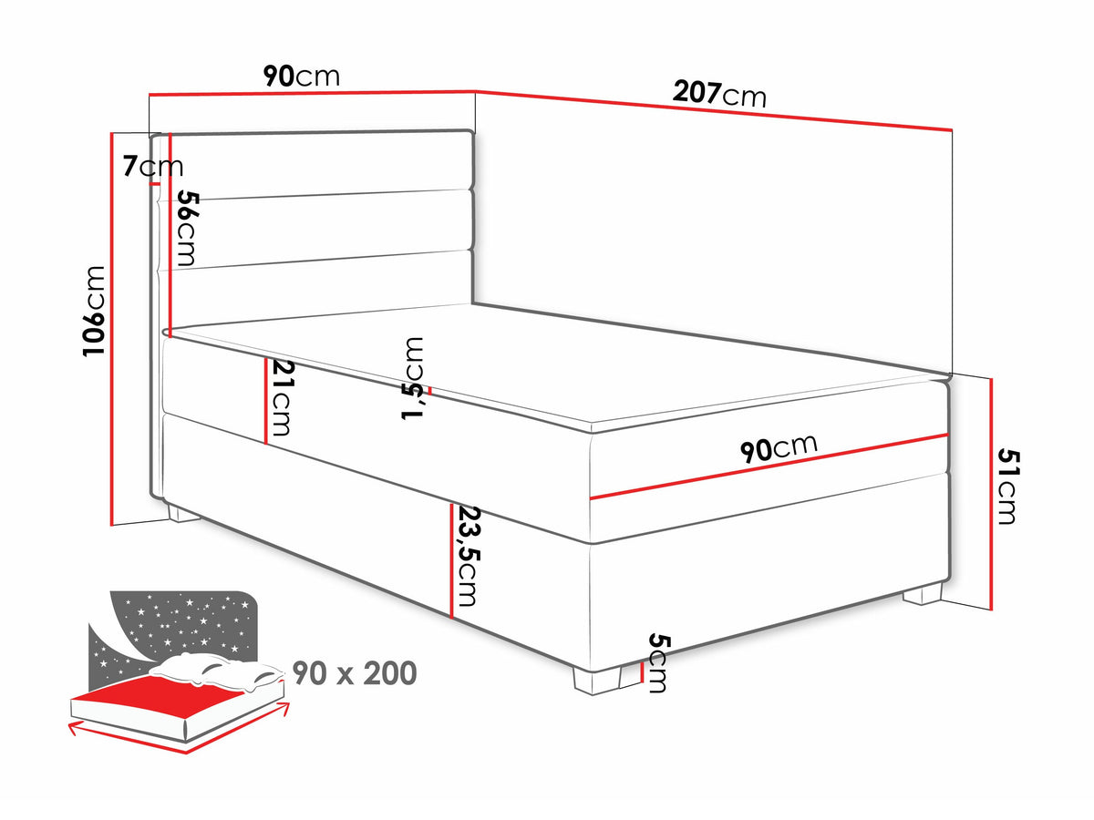 Continental bed 587248