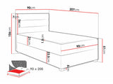 Continental bed 587248