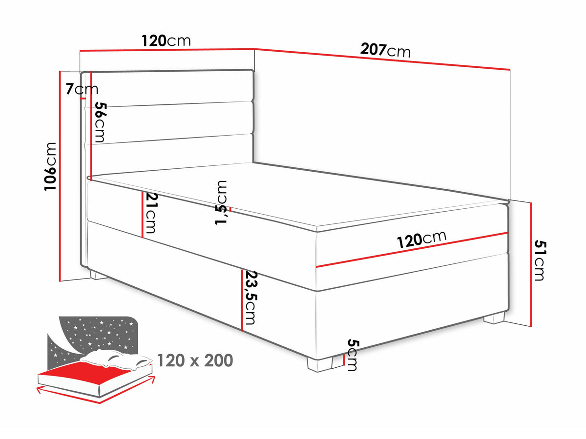 Continental bed 587248