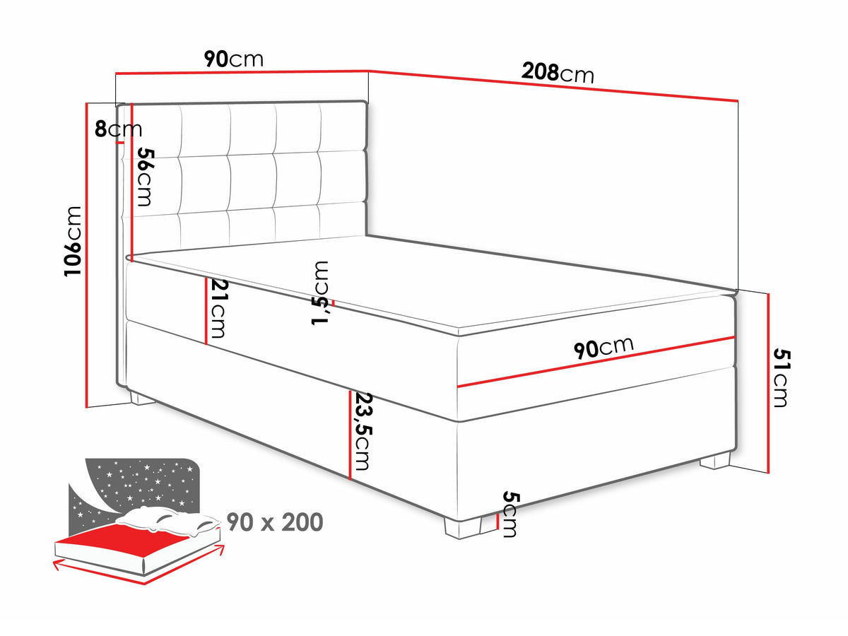 Continental bed 589198