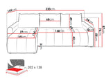 Corner sofa 637638