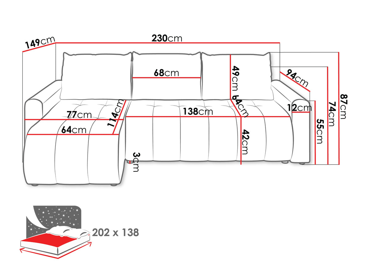 Corner sofa 637638