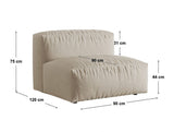 Modular armchair 638845