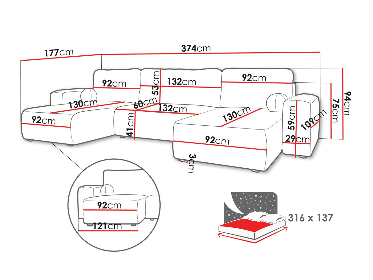 Corner sofa 639815