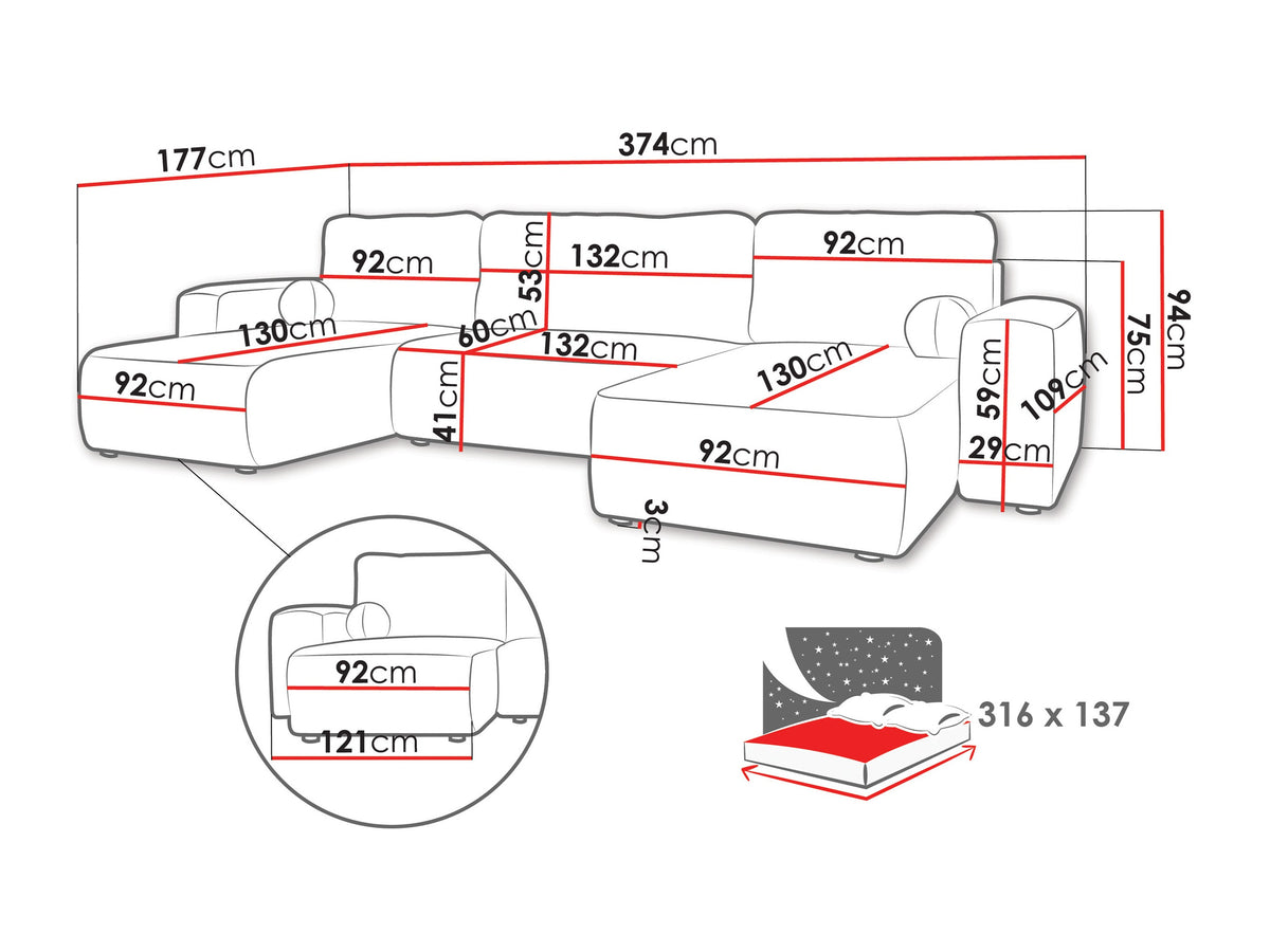 Corner sofa 639815