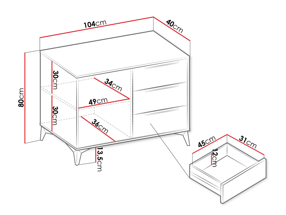 Chest of drawers 639915