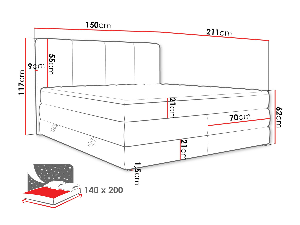 Continental bed 596997