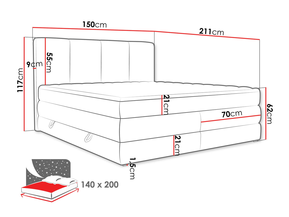 Continental bed 596997