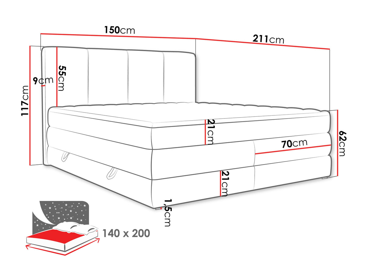 Continental bed 596997
