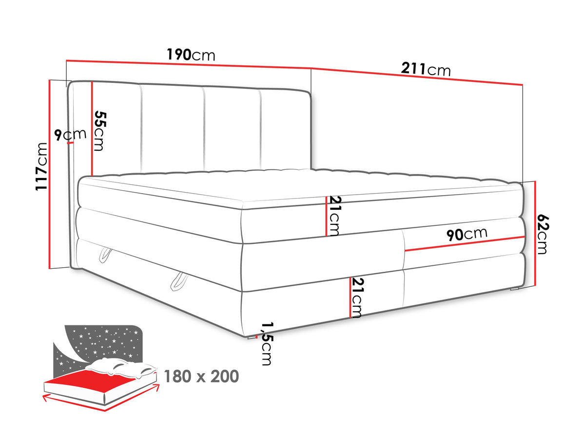 Continental bed 596997