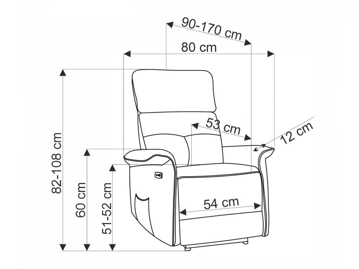 Armchair recliner 596131