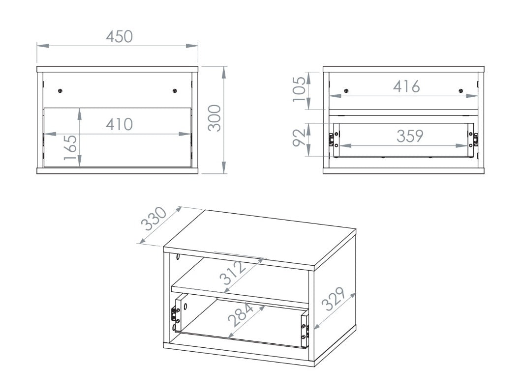 Bedside table 643125