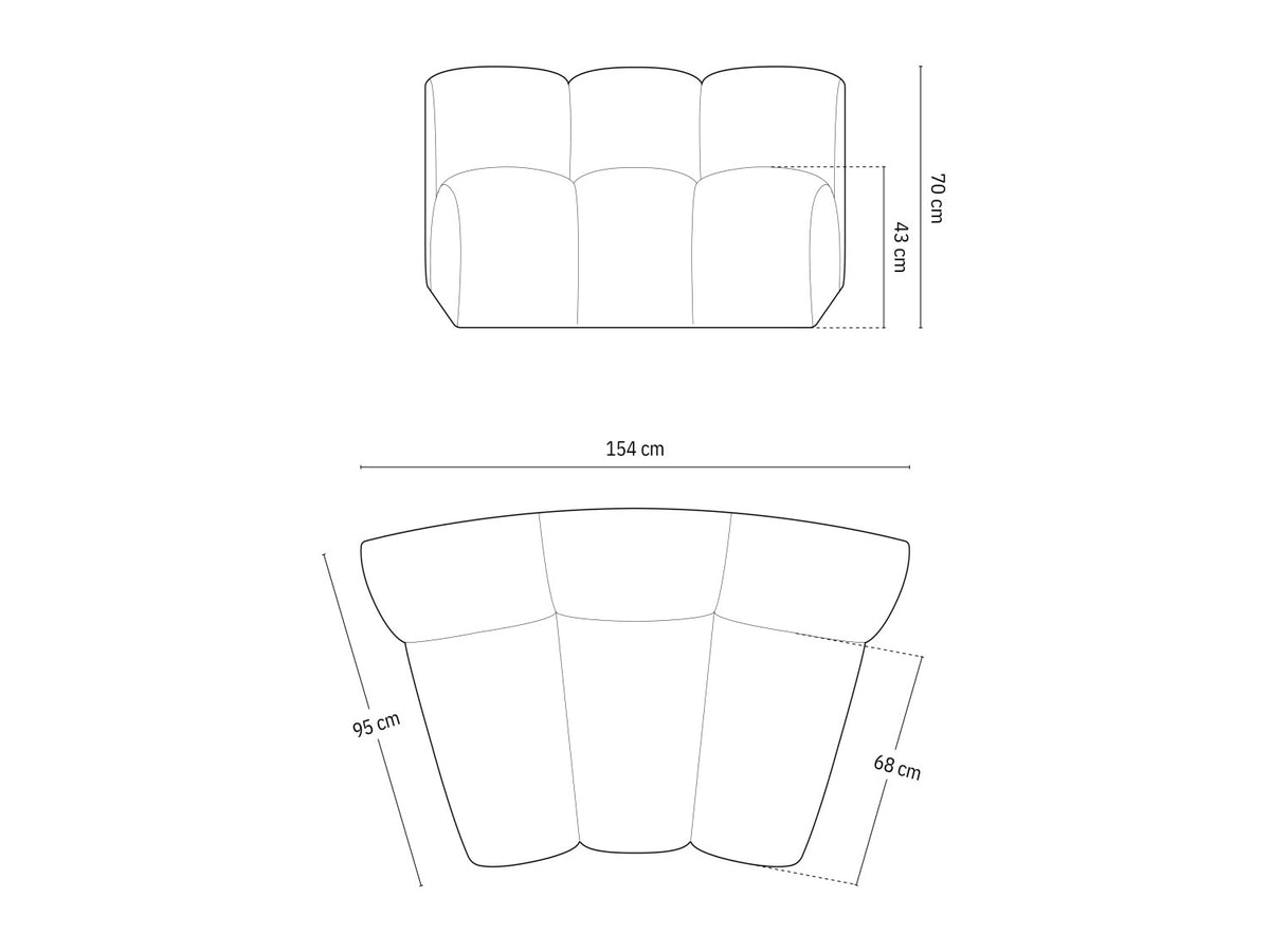 Modular seating unit 646611