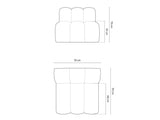 Modular armchair 592811