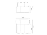 Modular armchair 592811