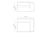 Modular seating unit 648330