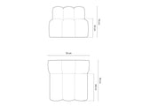 Modular armchair 592811